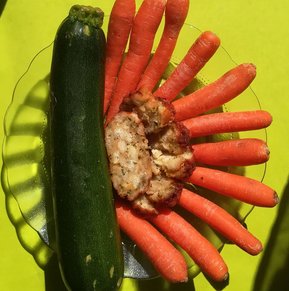 Kaspressknödel mit Zucchini und Karotten von Maria’s Laden